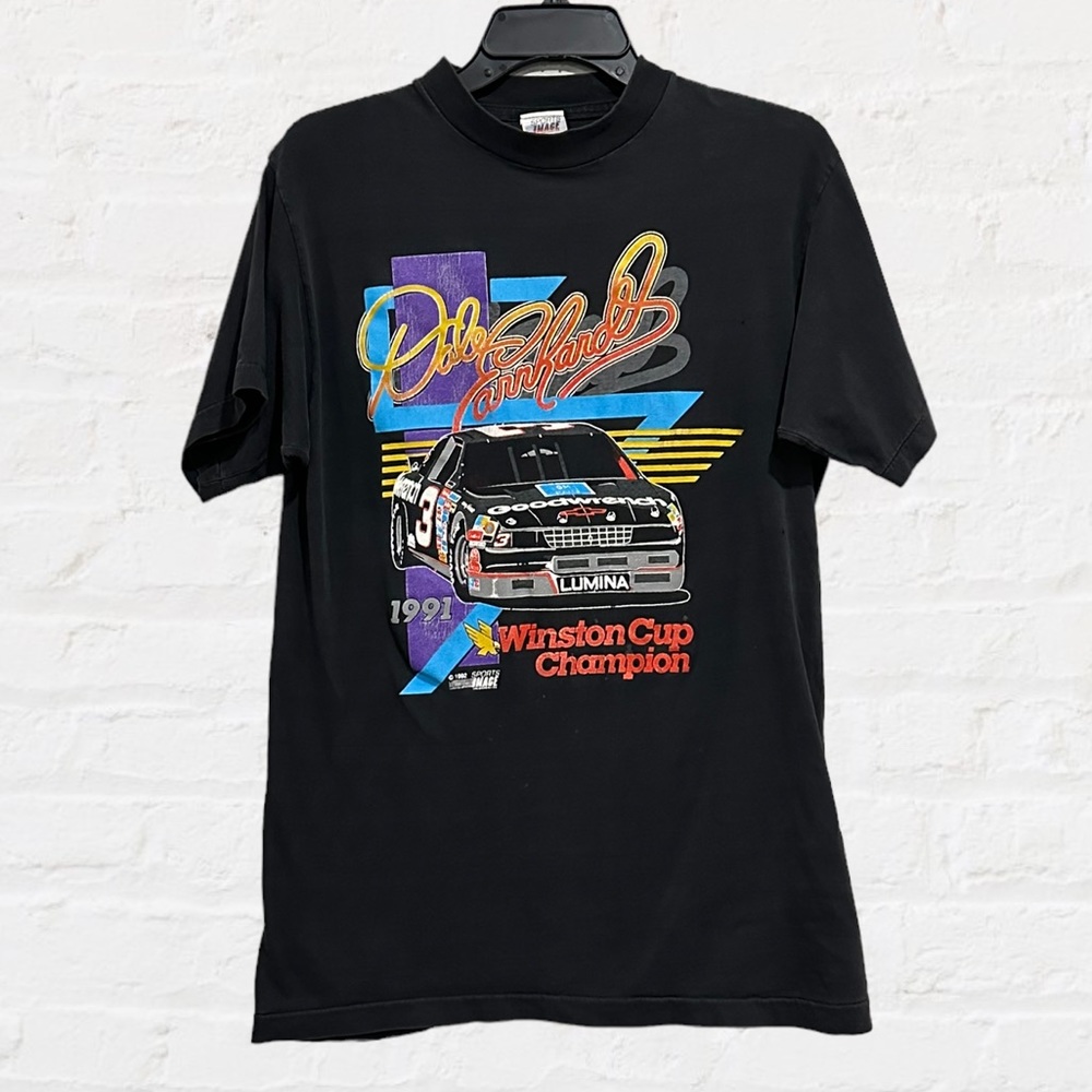 Vintage Sports Image 1991‎ Winston Cup Champion Dale Earnhardt T-Shirts Sz Large